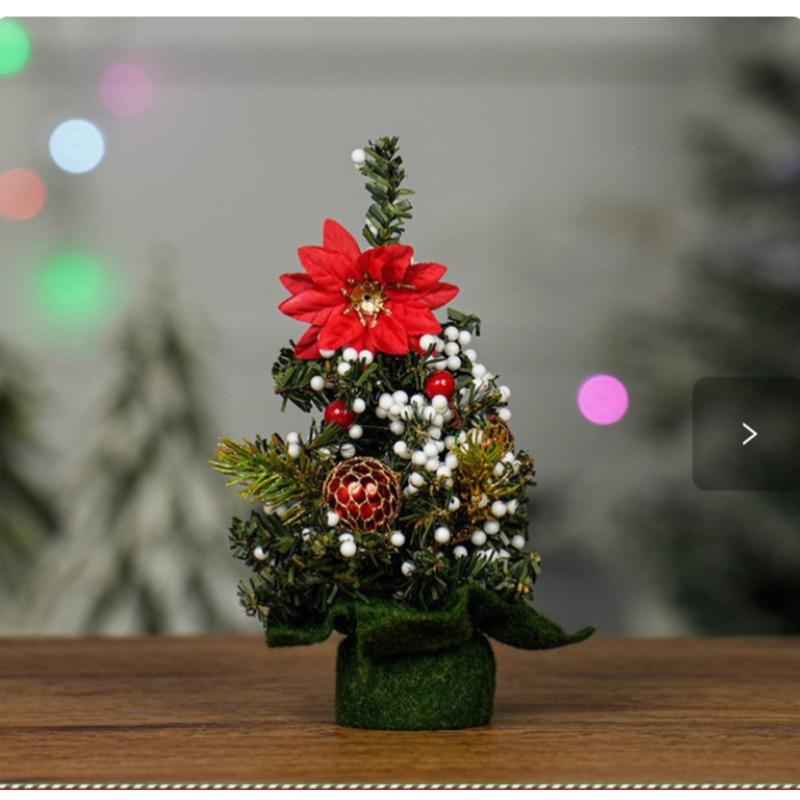 Christmas Decorations 20cm Mini Christmas Tree Shopping Showcase Desktop Ornament Small Gift Christmas Tree