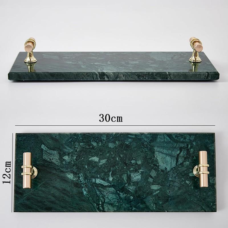 Natürliches Marmor Tablett Schmuck Aufbewahrung Heim Dekoration Badezimmer Kosmetik Display Minimalistischer Nordischer Stil
