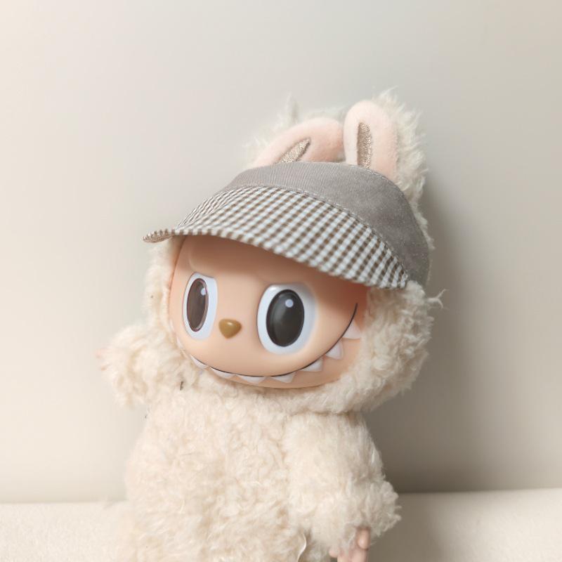 Labubu 17CM Vinyl Pendant Baseball Cap with Macaron Doll Dress-Up Accessories, In Stock