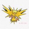 Pokemon Zapdos Pokemon Go Pokemon Iron On Transfer Patches for Kids Clothing DIY Badge Washable Stickers Applique On Clothes Heat Press