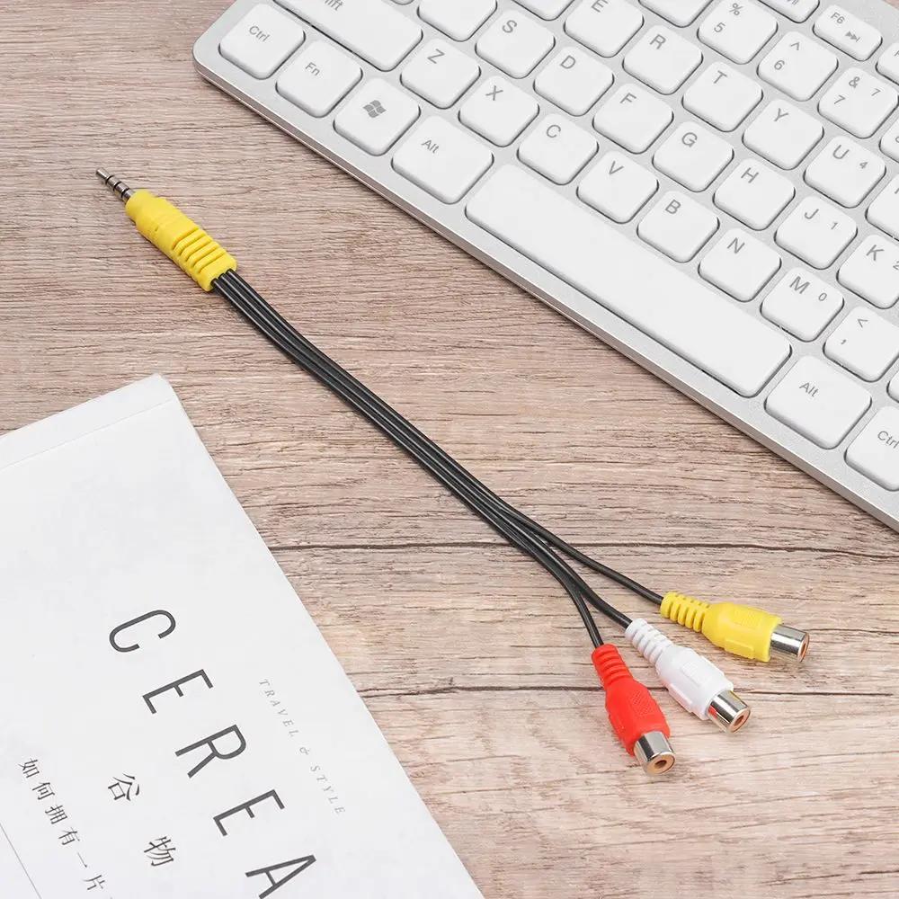 3,5mm na 3 RCA kabel Video komponentní AV adaptér kabel pro TCL TV 3,5mm na RCA Červený Bílý a Žlutý Samice Video kabel TV Set
