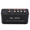 Audio Switch 1 In 4 Out DC 12V RCA Signal Selector Audio Splitter with Remote Control