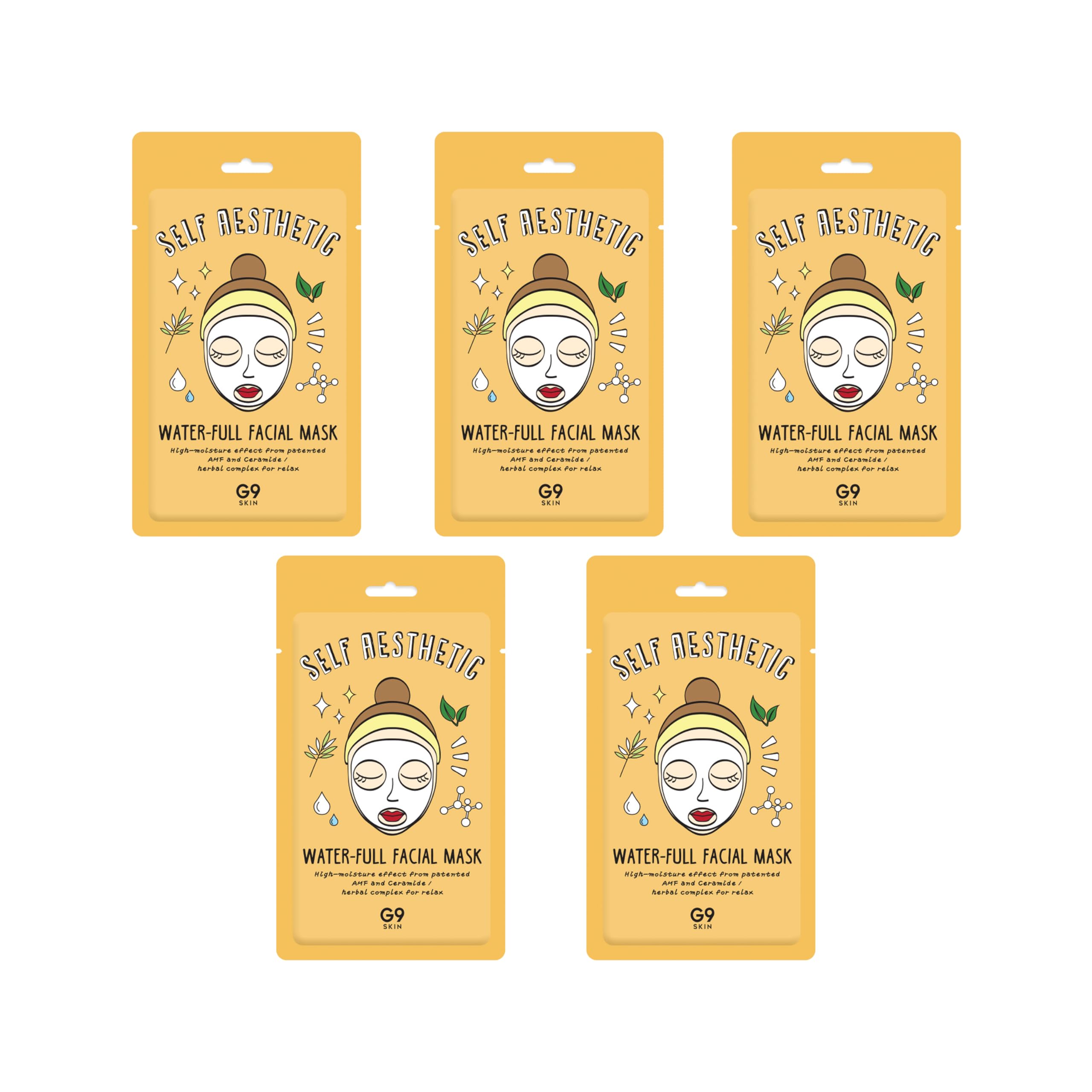 

G9SKIN of Series Facial [Official Product] [Set 5] Self-Aesthetic (Waterful Mask)