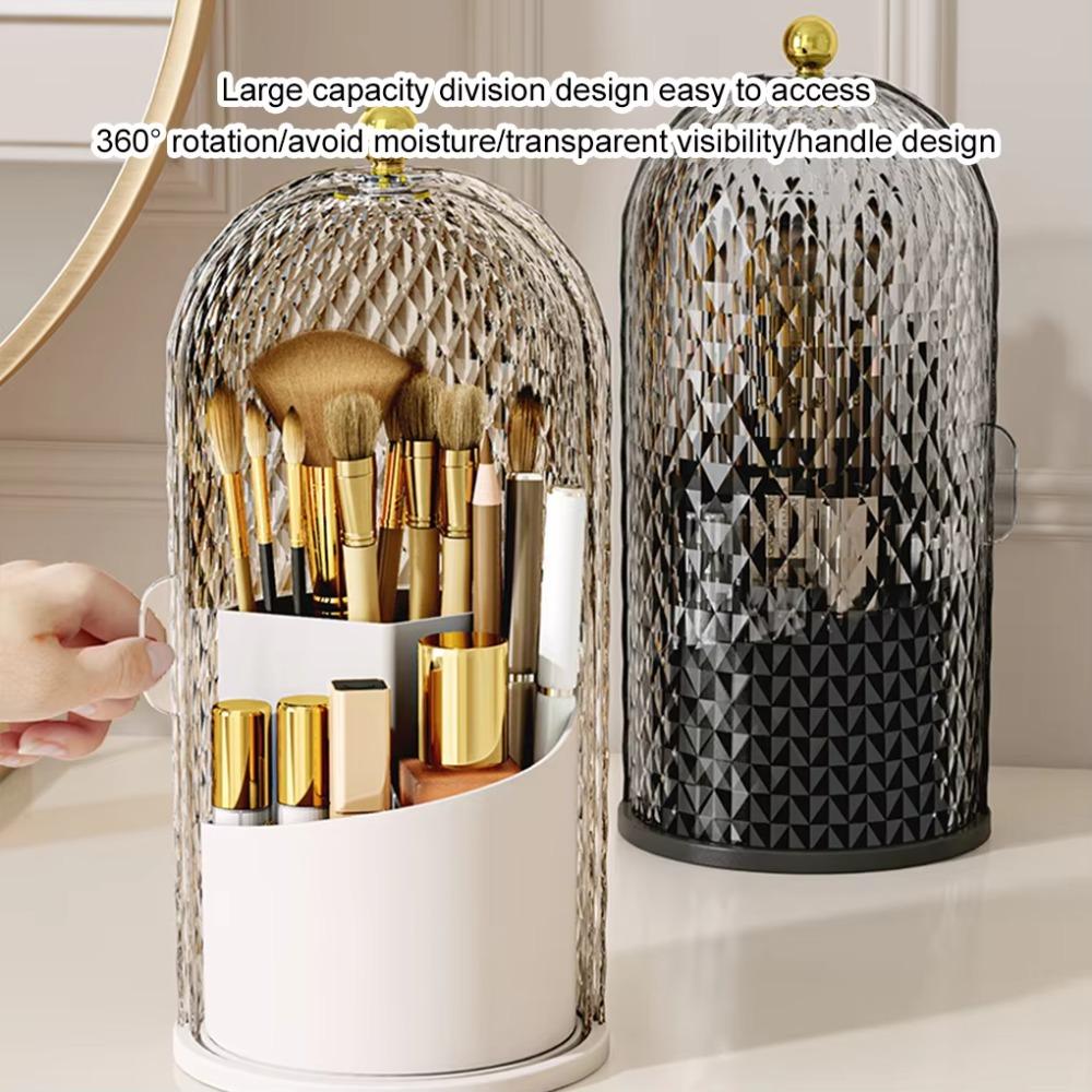 Suport pentru Pensule de Machiaj cu Capac, Suport Impermeabil pentru Creioane, Cutie de Depozitare pentru Fard de Pleoape pentru Măsuță de Toaletă, Baie