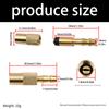 Anti Leakage Barbed Copper Tire Valves Connector Adapter with Sealed Rings for Vehicle Motorcycle Bike Tire Inflation