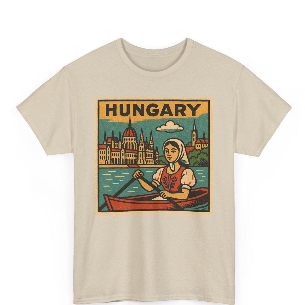 Ungarn Retro Comic T-Shirt: Vintage Budapest Grafik-T-Shirt