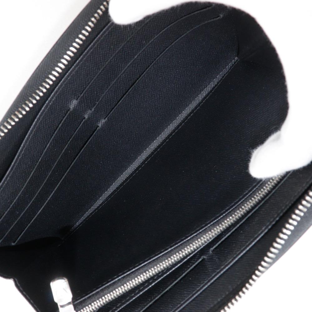 LOUIS VUITTON Zippy Organizer NM Purse M30056 Noir black Taiga mens Used
