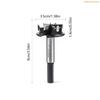 K1AE Fast Cutting 35mm Hinge Boring Cutter Hardened Alloy Steel Triple Flute Design