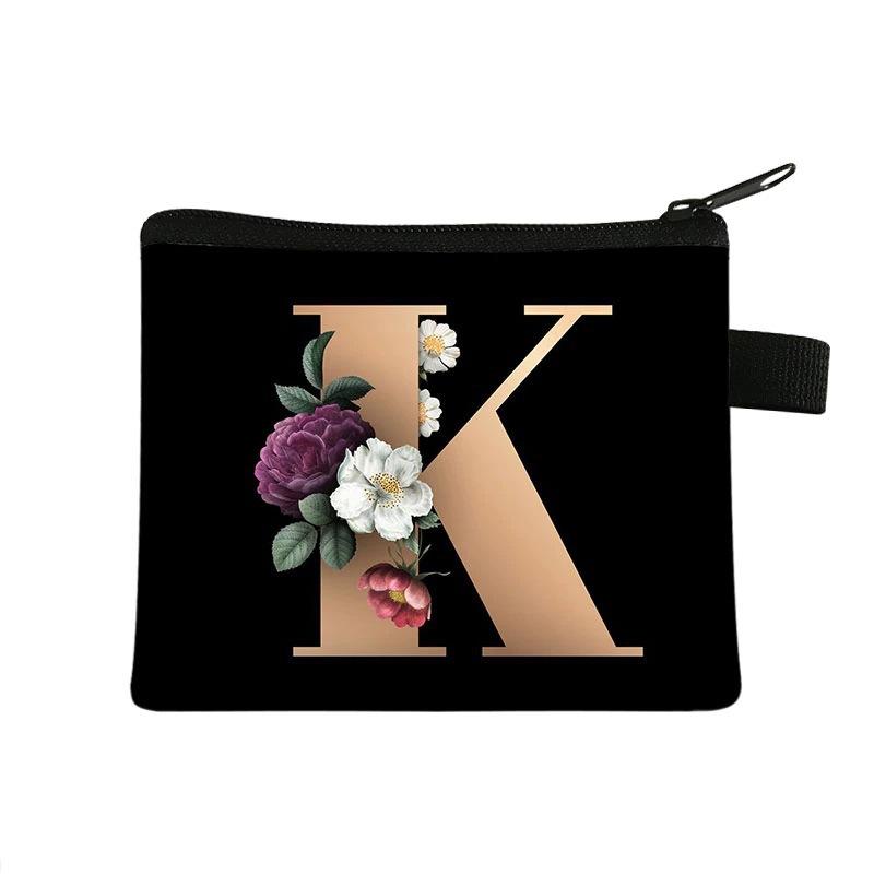 Letter Printed Children'S Change Bag Student Polyester Card Bag Simple Coin Storage Bag Portable Card Bag