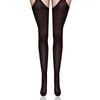 Side Open Sexy Stocking Soft Top Thigh High Stockings Open Suspender Garter Belt Lingerie Women'S Tights Pantyhose