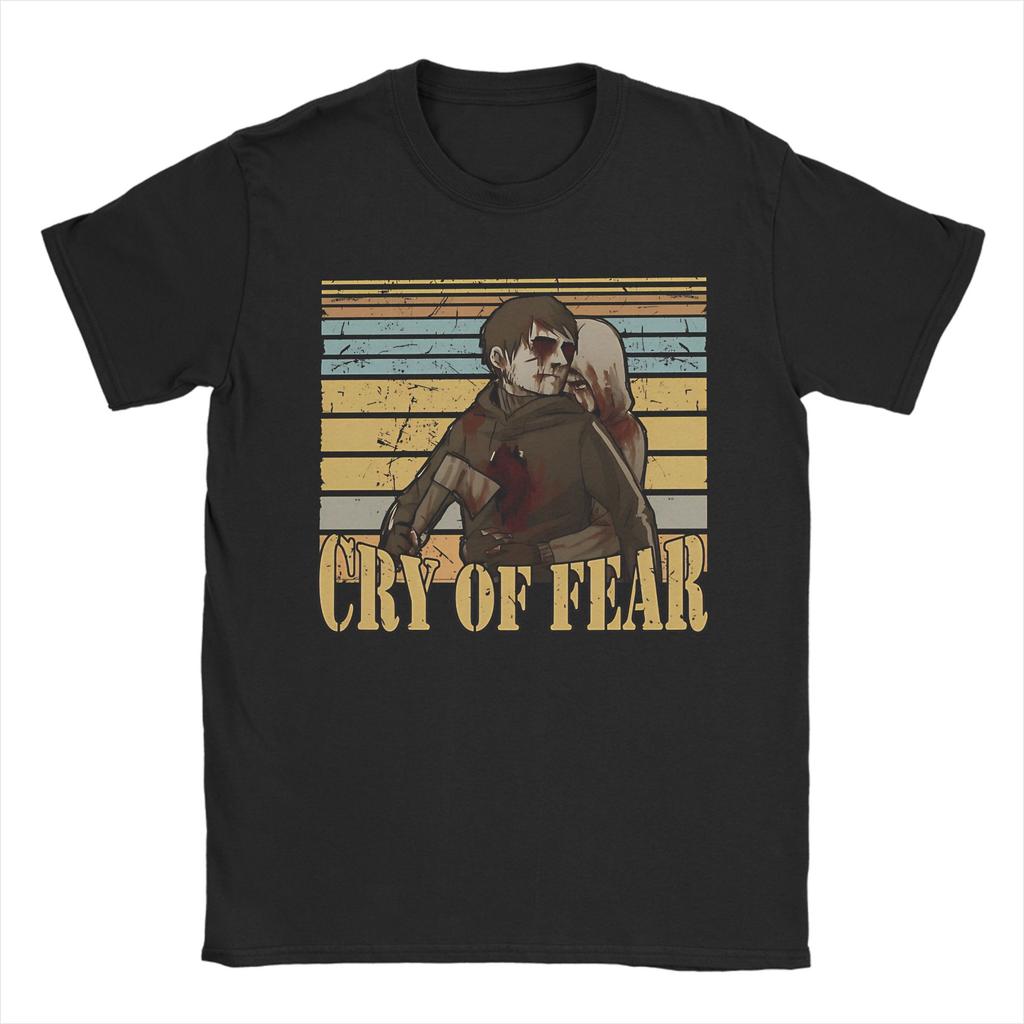Simon Henriksson Cry of Fear Graphic Printed T Shirts for Unisex Women Pure Cotton Tee Shirt Clothes