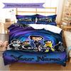 Name Custom Cartoon Coraline Pattern Bedding Set Quilt Cover Pillowcase Home Decor Gift (1 * Duvet Cover + 2 * Pillowcase, Without Core)
