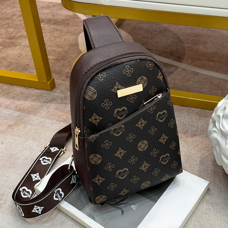 Versatile Breast Bag Women's Bag Shoulder Bag Printed Bag Women Couple's Breast Bag Women's Crossbody Bag