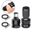 1/2 To 1/4 Hex Female Telescopic Socket Adapter Electric Wrench Adapter Telescopic Ejector Adapter Tool Accessories