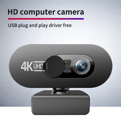 4K Full Hd Web Kamerası Pc İçin Web Kamerası Mini Web Kamerası Mikrofonlu USB Otomatik Odaklama Akış Kamerası Bilgisayar Dizüstü Bilgisayar İçin