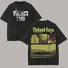 Vinland Saga T-shirt Lavata Abbigliamento per tutto l'anno alta qualità personalità Vestiti Taglie Forti Unisex Nuovo Modello T-shirt per Coppie