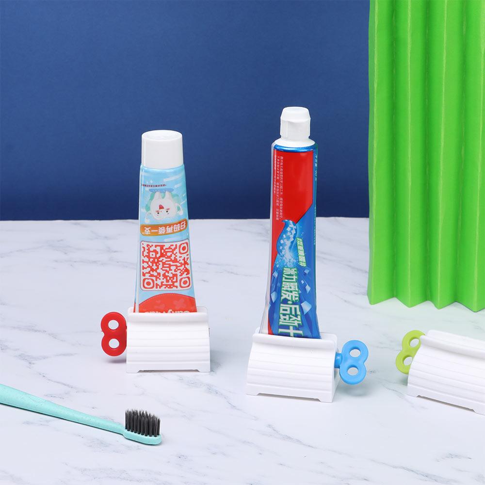 Accessories Reusable Plastic Holder Stand Toothpaste Squeezer Rolling Tube Toothbrush Holder