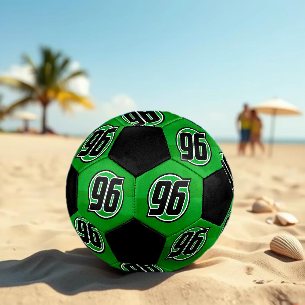 SIZE 5 Hannover 96 Soccer Ball Colorful All Ages Machine Stitched PVC Competition Ready Durable High-Bounce