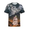 Attack on Titan 3D Digital Print T-Shirt for Anime Fans, Fashion Graphic Tee, Breathable Polyester Short Sleeve Streetwear Tops