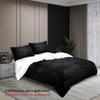 3Pcs Geometric Hexagon Bedding Sets 3D Printed Black And Blue Pattern Duvet Cover Sets With Pillowcases No Filling Cool Visual