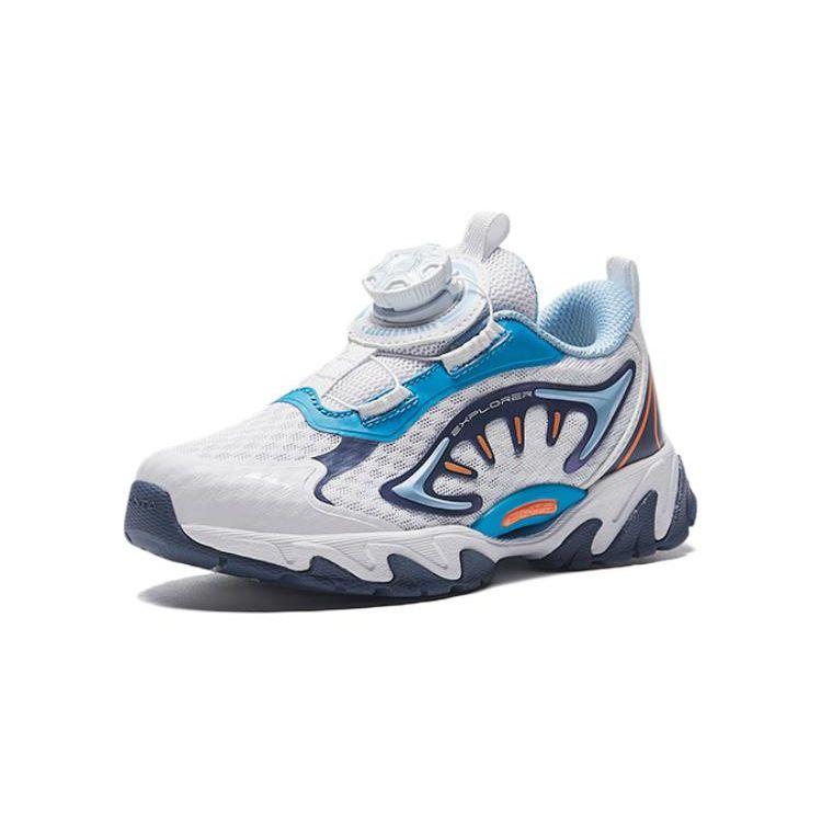 Anta Kids Honghu 3.0 Sports Comfortable Non-Slip Wear-Resistant Casual Shoes Kids Casual Shoes White Blue 312339923-3