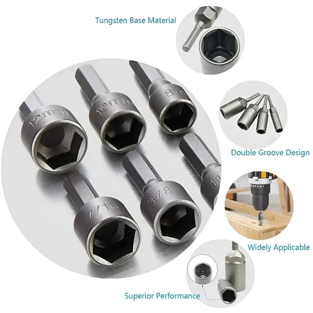 9/14pcs Hex Sockets Sleeve Nozzles Nut Driver Set Screwdriver Set Schroevendraaier Set Bits Sets Tools Socket Wrenches