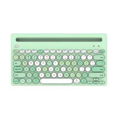 Fude IK3381D Retro Punk Wireless Bluetooth Keyboard with Round Keycaps