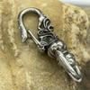1PC Stainless Steel Punk Carabiner Keychain Womens Mens DIY Lobster Clasp Making Clips Key Hook