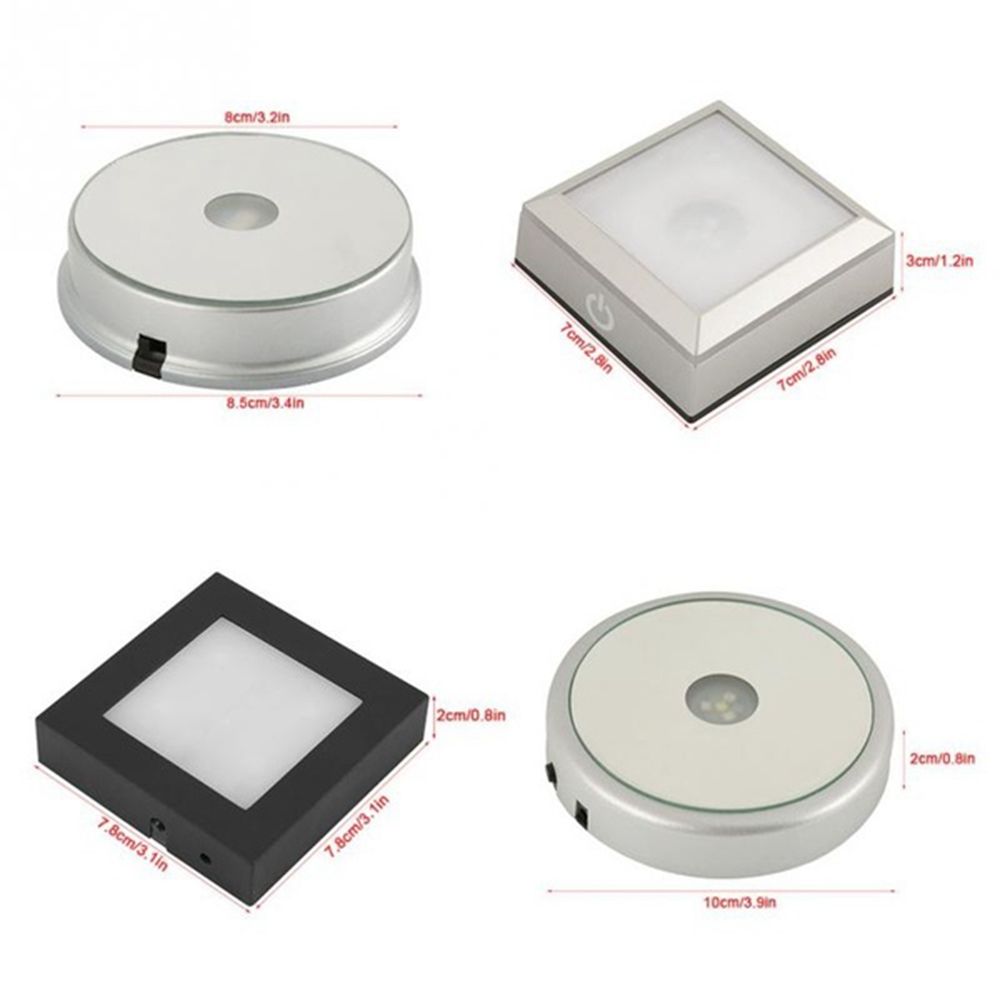 Glass Internal Laser Trophy Figurine Display Lamp Bases Stand Base Crystal Base Lamp Holder