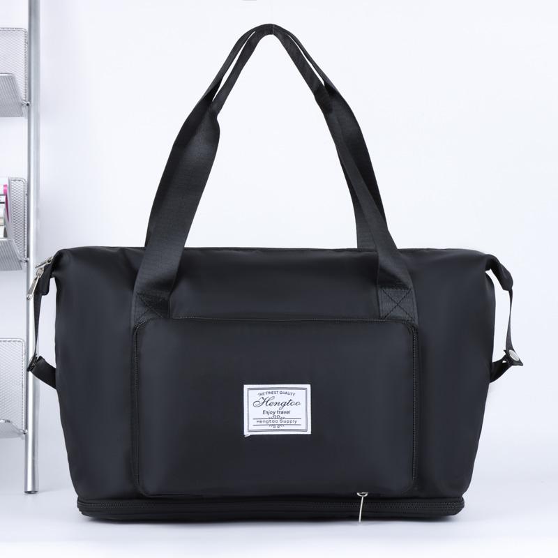 Fashion Casual Unisex Luggage Bag Oxford Solid Color Wear-resistant Waterproof Multi Pocket Large Capacity Storage Travel Bag