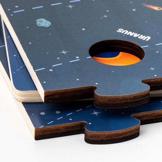 1 Set Kinder Sonnensystem Spielzeug mit 8 3D Sonnen Planeten 9 Karten Modell Universum Astronomische Wissenschaft Lernen STEM Pädagogisch