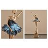 Resin Ballet Dancer Sculpture Girl Figurines Elegant Statues  Decoration for Cabinet Desktop