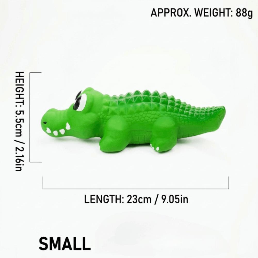 Alligator Outline Latex Puppy Chew Toy Interactive Dog Training Toy  Puppy Teething Period
