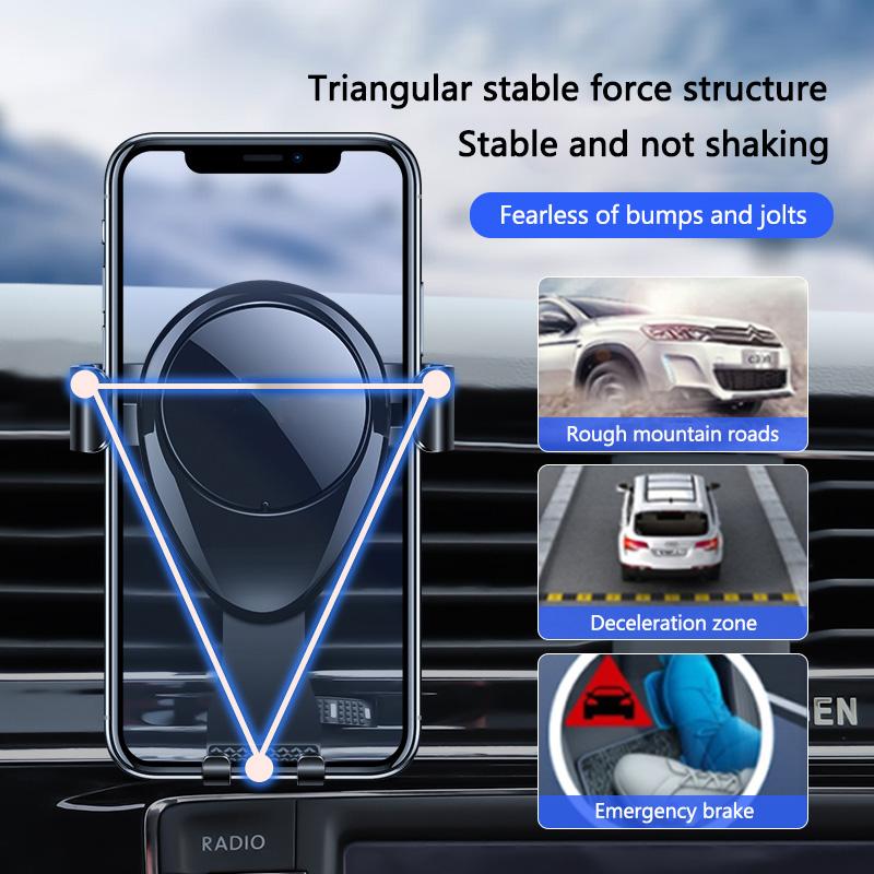 Car Gravity Phone Holder Air Vent Clip Mount Mobile Cell Stand Smart Phone GPS Holder For Mercedes Benz A B R G Class W204 W251 UWXYZ1