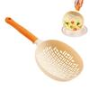 Anti-scald Slotted Spoon Long Handle Cooking Strainer Spoon Silicone Pasta Colander  Spaghetti