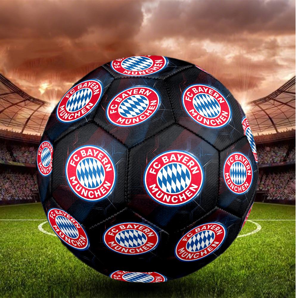 Bayern Monaco Pallone da Calcio Taglia 5 Alta Elasticità Pallone da Calcio Per Competizione All'aperto Allenamento Quotidiano Gioco