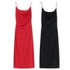 Fashion Style 2024 Autumn New Arrival Women's Temperament Wild Two-Color Women's Sling Long Dress 1165174