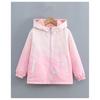 Girls Double Sided Fleece Thickened Hooded Children Casual Jacket