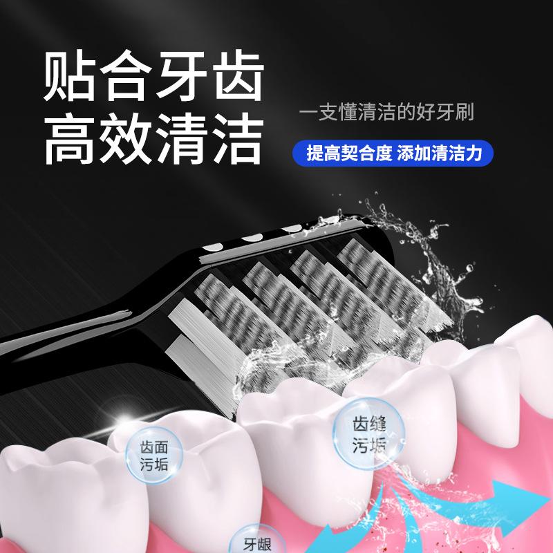 Toothbrush with Hard Bristles for Adults and Men, Wavy Spiral Bristles for Oral Cleaning, High-end Hard Bristle Toothbrush