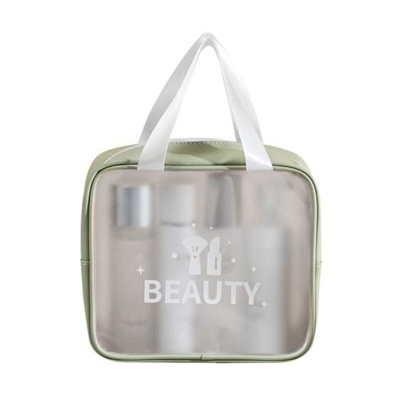 Cosmetic Storage Bag High Capacity Waterproof Frosted Toiletry Cosmetic Bag Travel Supplies