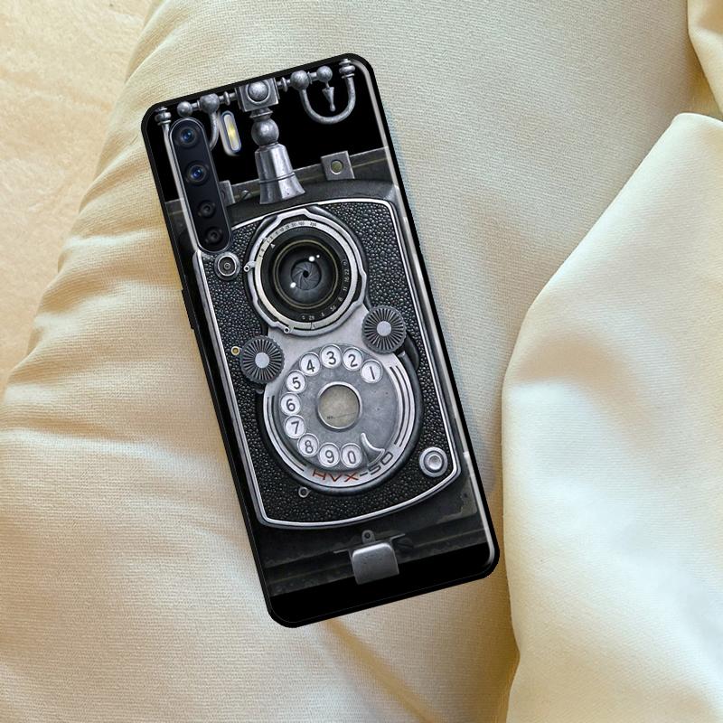 Retro Nostalgia Camera Case For Oppo A98 A78 A18 A38 A58 A5 A6 Pro A54 A74 A94 A17 A57 A80 A60 A40 A96 A76 A16 A15