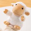 24cm Cartoon-Tier Plüsch-Handpuppe Kawaii Gelbe Ente Weißes Lamm Interaktives Plüschtier Geschichte Erzählen Bühnenrequisite Bildungsgeschenk