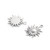 Colorful 18K Gold Plated Oil Drop Stainless Steel Charms Enamel Sun Flower Moon Pendants For Necklace Jewelry Making