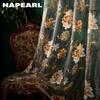 1PC Modern Fashionable Retro Peony Printed Transparent Sheer Window Curtain for Living Room Bedroom Home Decor NAPEARL