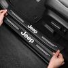 Car Exclusive Door Sill Sticker Threshold Protective Film For Jeep Wrangler Grand Cherokee Avenger Compass Wagoneer Patriot
