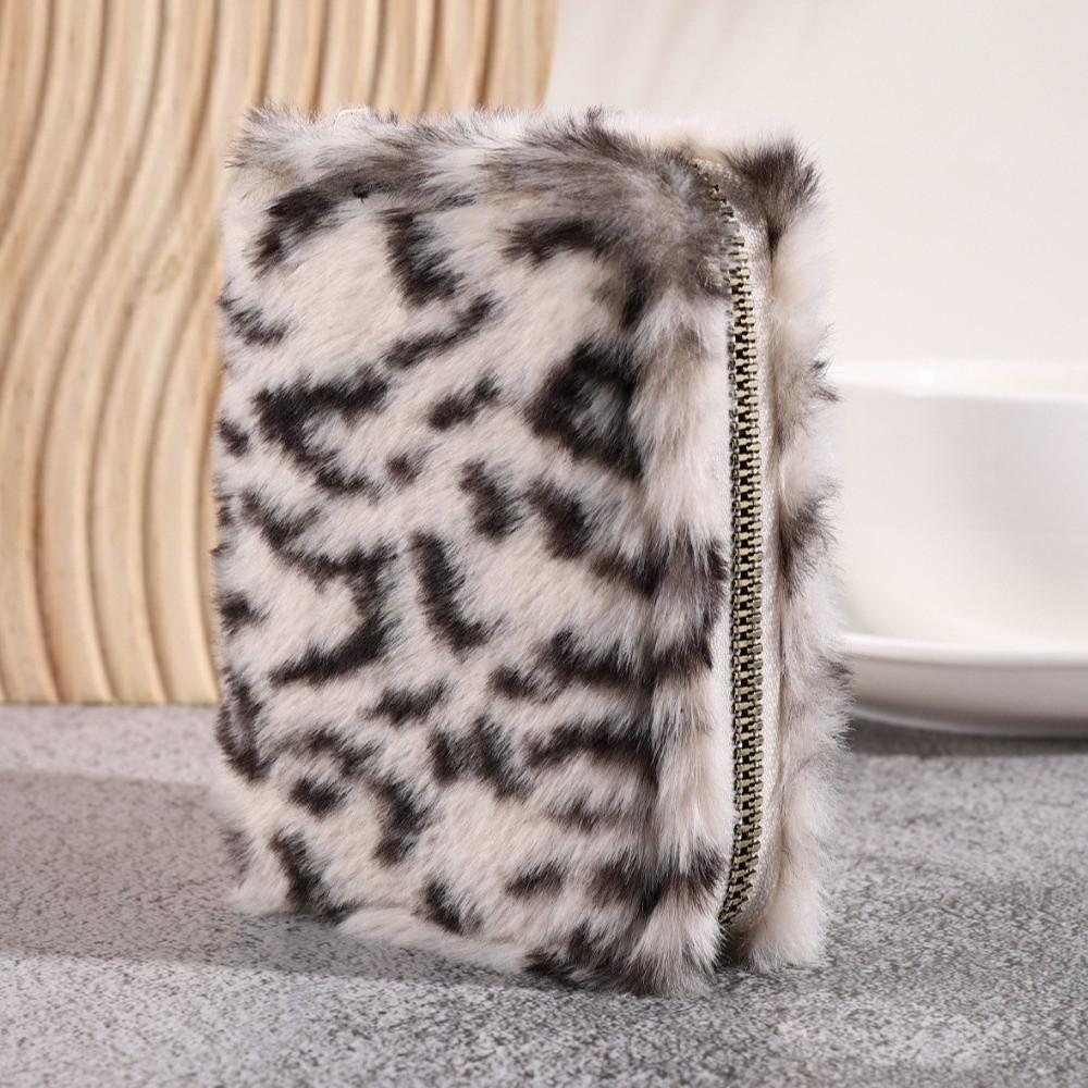 Soft Leopard Print Coin Purse Large Capacity Short Card Holder Versatile Storage Bag Daily Use