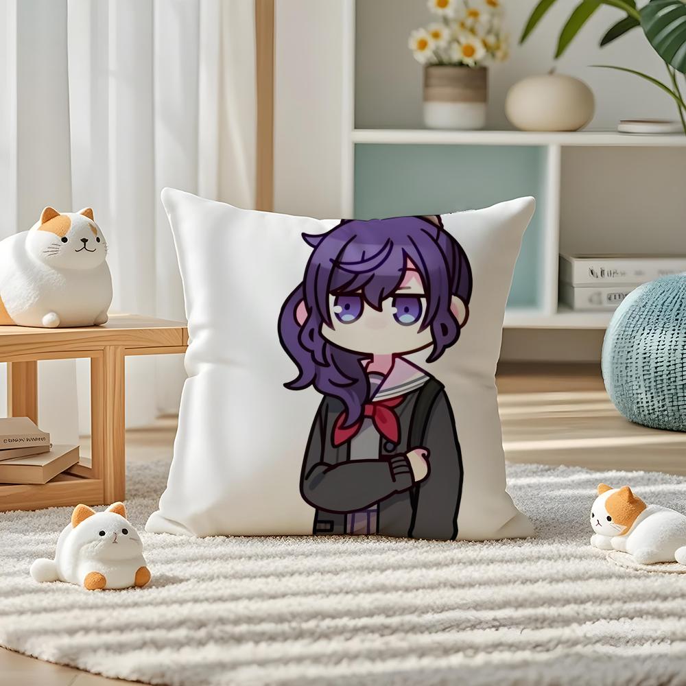 

AAsahina Mafuyu Chibi Pillow Case Silky elegant Comfort Sofa Bed Invisible zipper 30cmx30cm