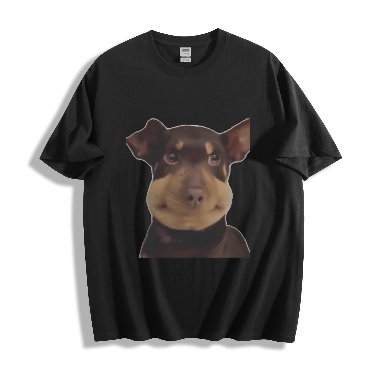 Pouty Pup T-Shirt Mens Womens Tees Top - Cute Dog Face Design Unisex Tee XL