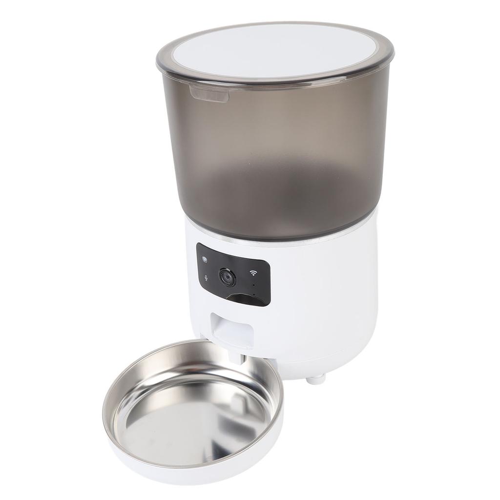 Automatic Cat Feeder 4L Timed Pet Feeder Dry Food Dispenser for Cats Small Dogs Detachable Mobile Phone APP Portion Control Wireless