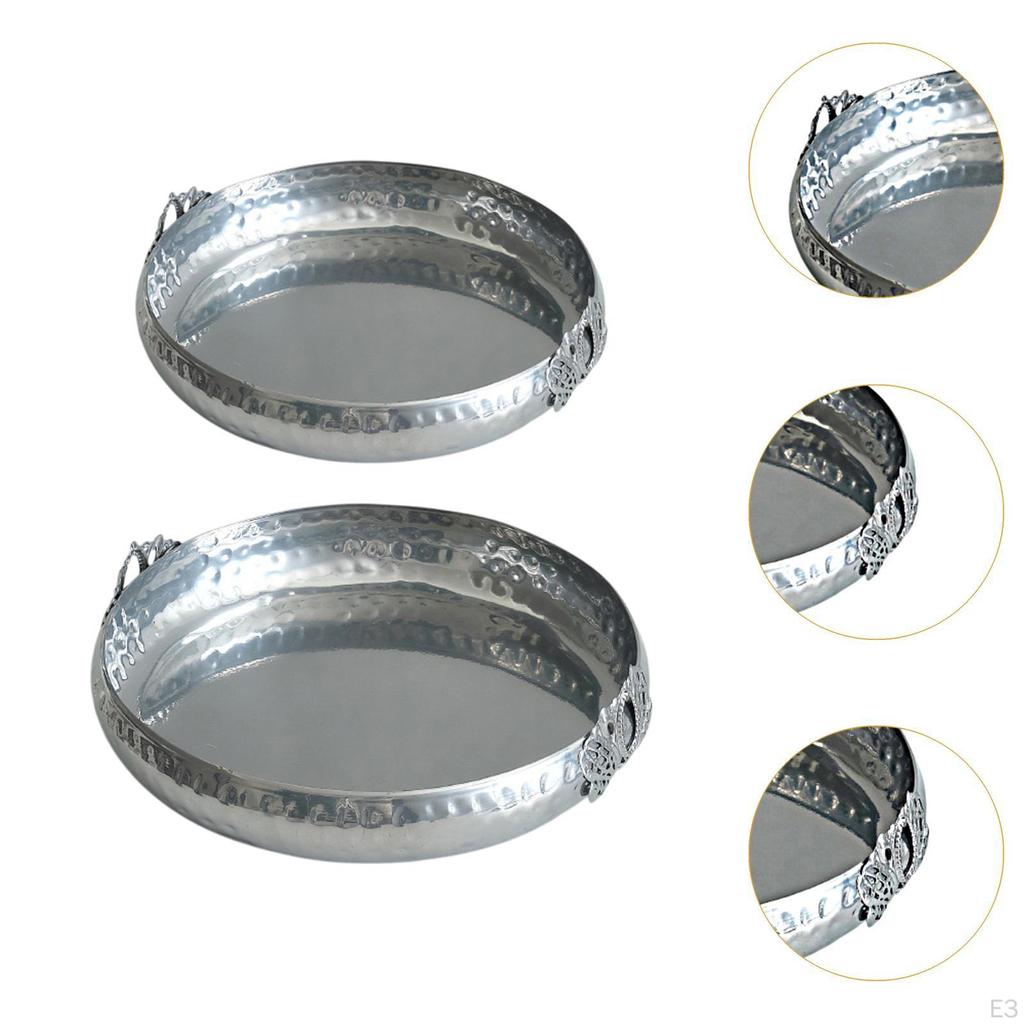 Fruit Tray Food Plate Jewelry Storage Elegant Decorative Serving Snack for Wedding